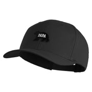 Papa Bear Black Patched Retro Cotton Blend Snapback Cap - Black OSFM