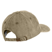 Red Purple Lady Western Boots Iron on Patched Unstructured Pigment Dyed Cotton Cap - Khaki OSFM