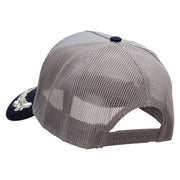 Military Scrambled Eggs Two Tone Cotton Twill 5 panel Mesh Back Cap