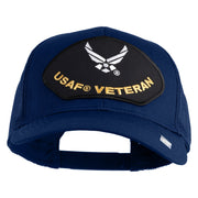 USAF Veteran Patched Solid Cotton Twill Mesh Prostyle Cap - Royal OSFM