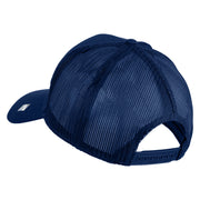 USAF Veteran Patched Solid Cotton Twill Mesh Prostyle Cap - Royal OSFM