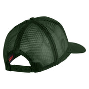 U.S. Navy Veteran Blue Patched Solid Cotton Twill Mesh Prostyle Cap - Dark Green OSFM