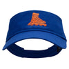 Orange Skate Embroidered Cotton Twill Sun Visor