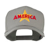 Wording of America with Star Embroidered Cap