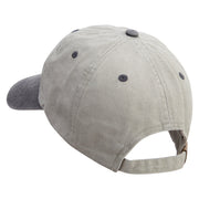 Daddy Buddy Embroidered Pigment Dyed Wash Cap - Beige-Black OSFM