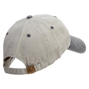 Daddy Buddy Embroidered Pigment Dyed Wash Cap - Beige-Black OSFM