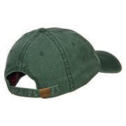 Irish and Shamrock Outline Embroidered Washed Cotton Cap