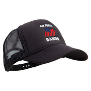 Air Force Babbo Embroidered Summer Foam Mesh Trucker Cap - Black OSFM