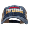 Certified Drunk Embroidered Pigment Dyed Mesh Cap