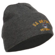 US Air Force Veteran Military Embroidered Short Beanie