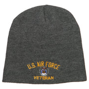 US Air Force Veteran Military Embroidered Short Beanie