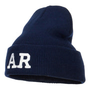 AR Arkansas State Embroidered Long Beanie