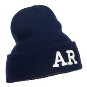 AR Arkansas State Embroidered Long Beanie