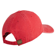 Marines The Few The Proud Embroidered Washed Solid Pigment Dyed Cotton Twill Brass Buckle Cap - Red OSFM