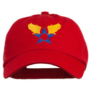 Army Air Corps Military Embroidered Washed Cap