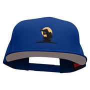 The Perfect Shot Embroidered Superior Cotton Twill Flat Bill Snapback Prostyle Cap - Royal OSFM