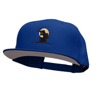 The Perfect Shot Embroidered Superior Cotton Twill Flat Bill Snapback Prostyle Cap - Royal OSFM