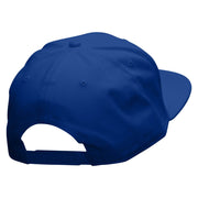 The Perfect Shot Embroidered Superior Cotton Twill Flat Bill Snapback Prostyle Cap - Royal OSFM