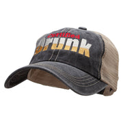 Certified Drunk Embroidered Pigment Dyed Mesh Cap