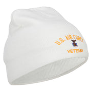 US Air Force Veteran Military Embroidered Short Beanie