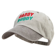 Daddy Buddy Embroidered Pigment Dyed Wash Cap - Beige-Brown OSFM