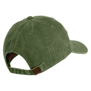 Marines The Few The Proud Embroidered Washed Solid Pigment Dyed Cotton Twill Brass Buckle Cap - Olive OSFM