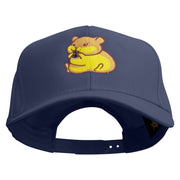 Hamster Embroidered Six Panels Pro Style Cap - Navy OSFM