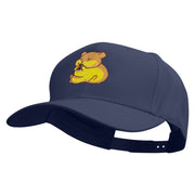 Hamster Embroidered Six Panels Pro Style Cap - Navy OSFM