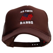 Air Force Babbo Embroidered Summer Foam Mesh Trucker Cap - Chocolate OSFM