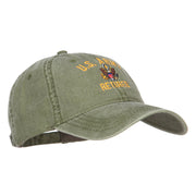 US Army Retired Military Embroidered Washed Cap