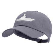 US Navy Warship Unstructured Low Profile 6 panel Cotton Cap - Dk-Grey OSFM