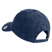 Marines The Few The Proud Embroidered Washed Solid Pigment Dyed Cotton Twill Brass Buckle Cap - Navy OSFM