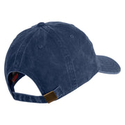 Marines The Few The Proud Embroidered Washed Solid Pigment Dyed Cotton Twill Brass Buckle Cap - Navy OSFM