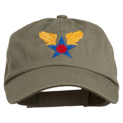 Army Air Corps Military Embroidered Washed Cap