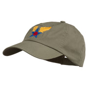 Army Air Corps Military Embroidered Washed Cap