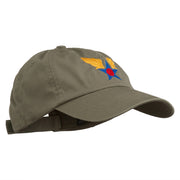 Army Air Corps Military Embroidered Washed Cap