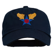 Army Air Corps Military Embroidered Washed Cap