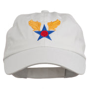 Army Air Corps Military Embroidered Washed Cap