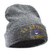 US Air Force Veteran Military Embroidered Long Beanie