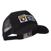 Air Borne Rectangle Military Patched Mesh Cap