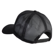 U.S. Merchant Marine EST 1775 Veteran Blue Patched Solid Cotton Twill Mesh Prostyle Cap - Black OSFM