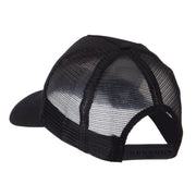 Air Borne Rectangle Military Patched Mesh Cap