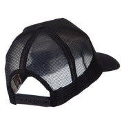 Air Borne Rectangle Military Patched Mesh Cap