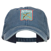 Archery Bow Arrow Patched Wash Cap