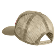 U.S. Marine Corps Semper Fi Red Patched Solid Cotton Twill Mesh Prostyle Cap - Khaki OSFM