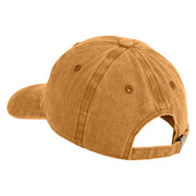 Lady Red Hat Iron on Patched Unstructured Pigment Dyed Cotton Cap - Gold OSFM
