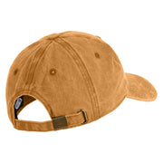 Lady Red Hat Iron on Patched Unstructured Pigment Dyed Cotton Cap - Gold OSFM