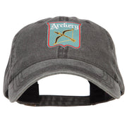 Archery Bow Arrow Patched Wash Cap