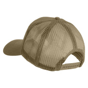 U.S. Merchant Marine EST 1775 Veteran Blue Patched Solid Cotton Twill Mesh Prostyle Cap - Khaki OSFM