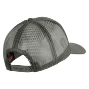 U.S. Marine Corps Semper Fi Red Patched Solid Cotton Twill Mesh Prostyle Cap - Grey OSFM